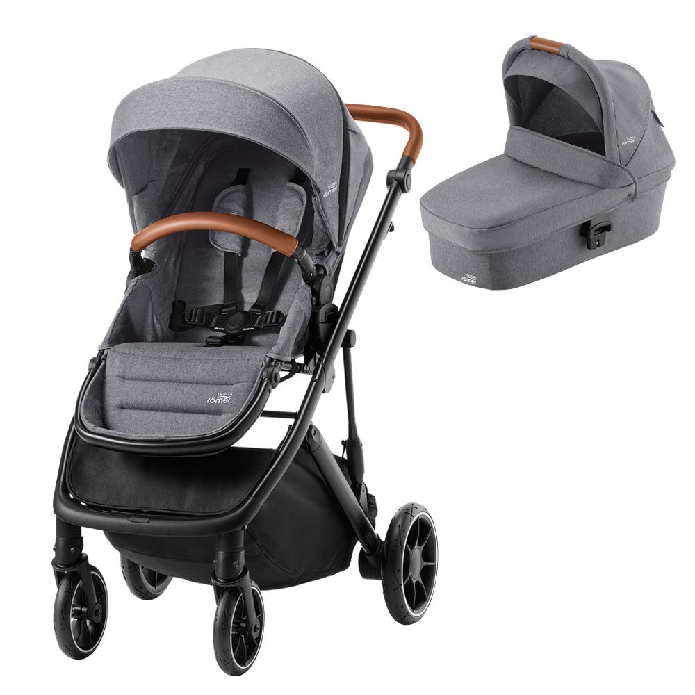 Britax Römer combi stroller inkl. carry cot Strider M Elephant Grey ...