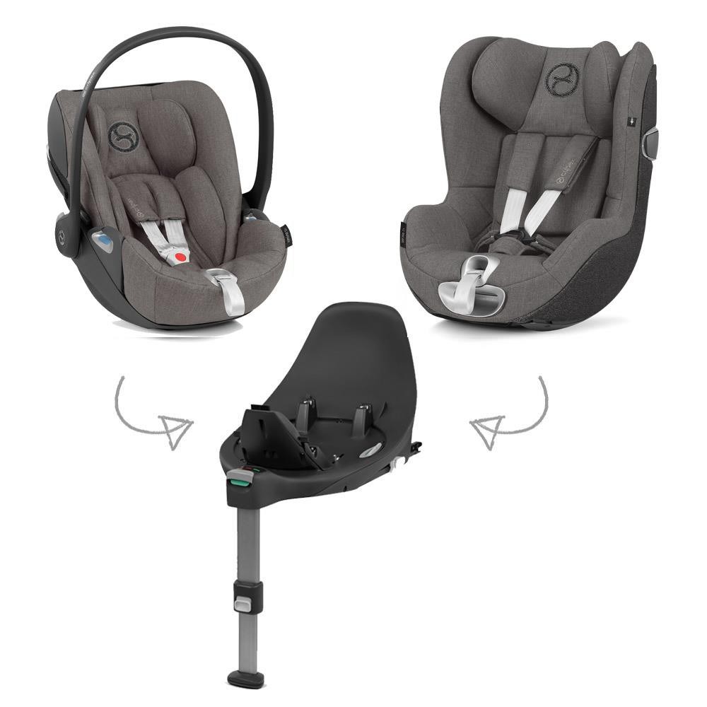 Cybex Z-Line car seat Modular System with Base Z, Cloud Z & Sirona 
