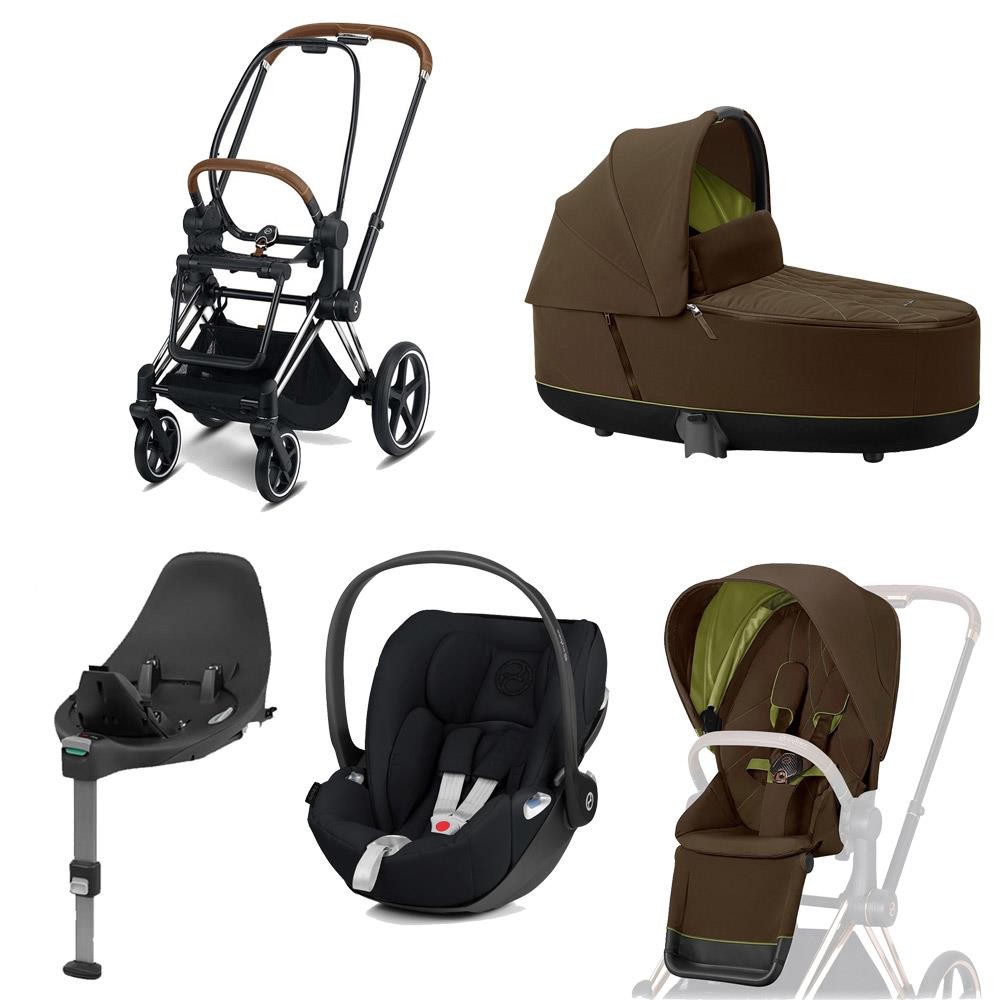 Cybex combi stroller-Set ePriam incl. infant carrier Cloud Z +