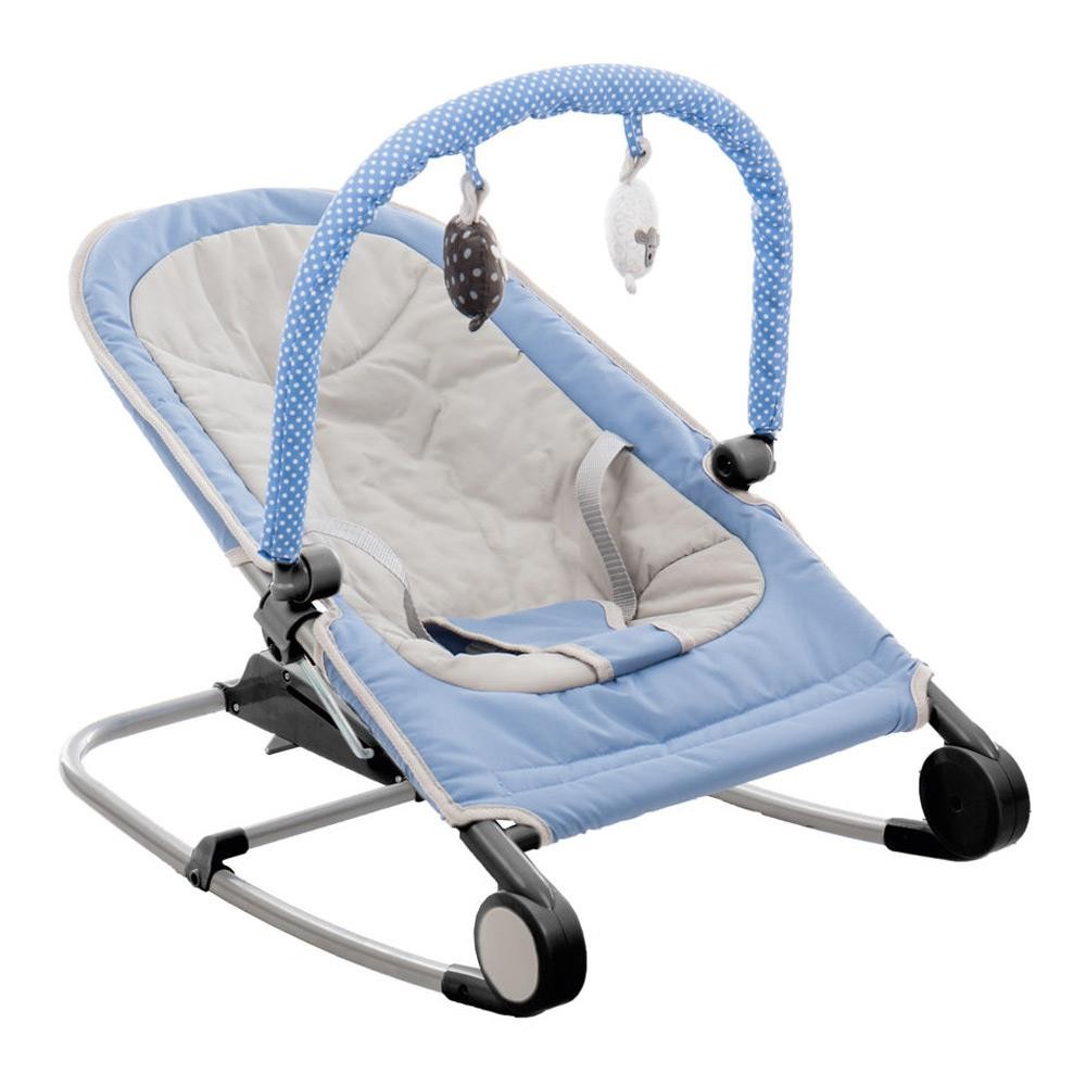 Blue baby hot sale rocker