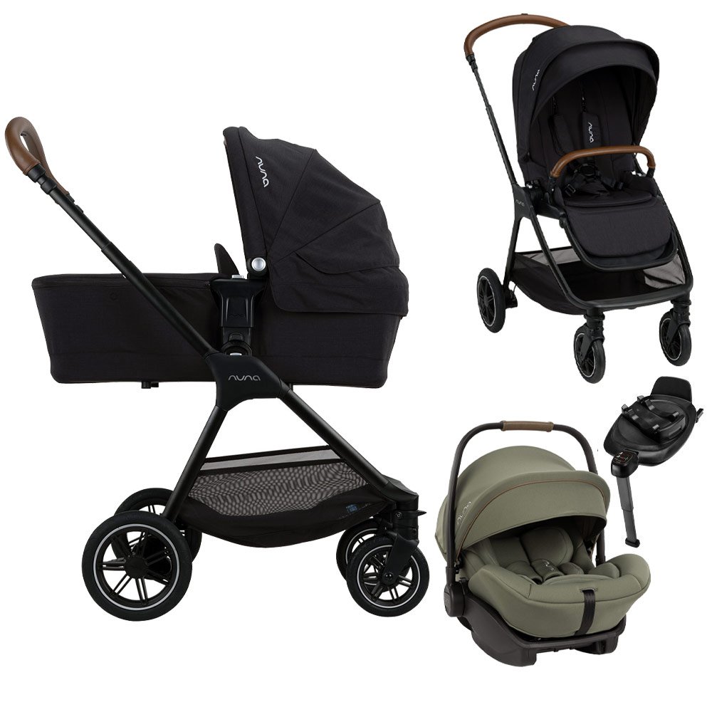 Nuna combi stroller TRIV Next Caviar & Arra Next Pine inkl drehbarer Base  Next --> Kids-Comfort