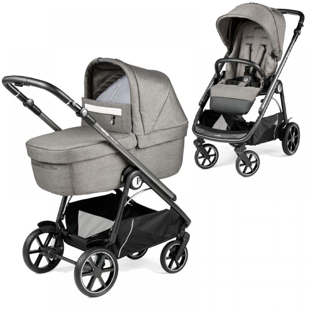 Peg Perego combi stroller Veloce inkl. Babywanne Culla Grande City Grey ...