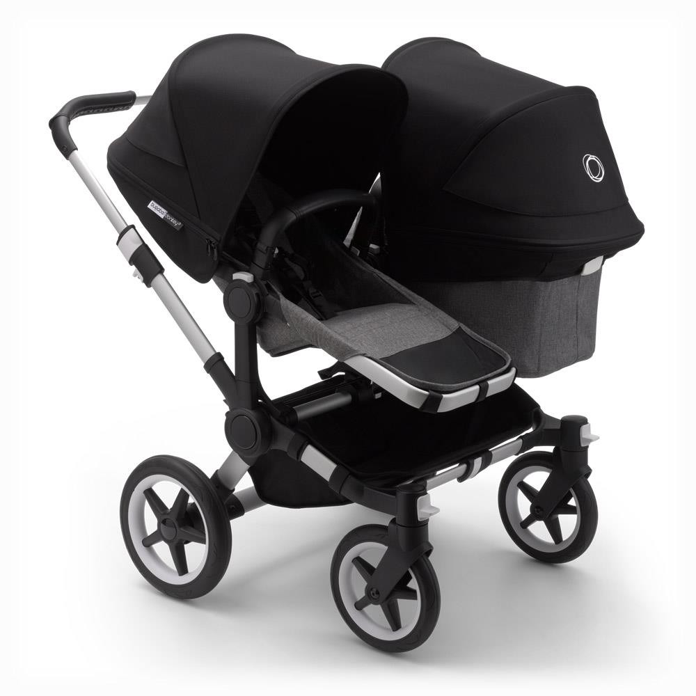 bugaboo Sibling Stroller Donkey 3 Mono Alu Grey Melange Black